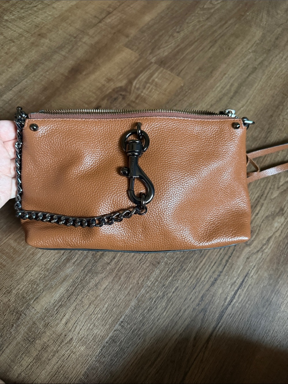 Rebecca Minkoff Megan Crossbody in Rocher with Gunmetal Hardware NWT